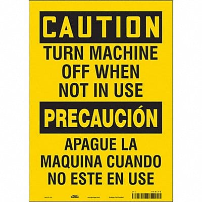 Safety Sign 14 in x 10 in Vinyl
