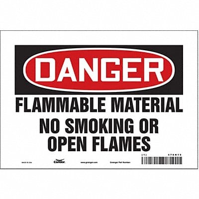 Safety Sign 7 in x 10 in Vinyl