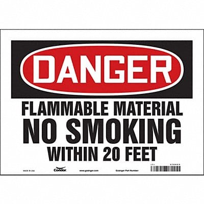 Safety Sign 10 in x 14 in Vinyl