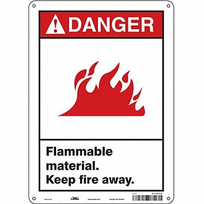 Safety Sign 14 in x 10 in Aluminum