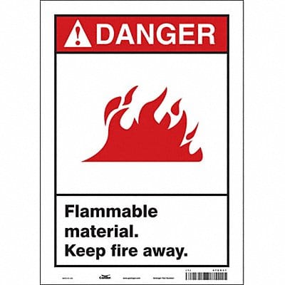 Safety Sign 14 inx10 in Vinyl