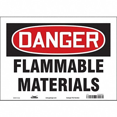 J6928 Safety Sign 10 inx14 in Vinyl
