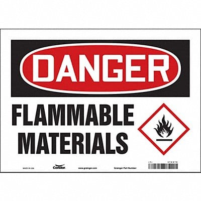 Safety Sign 10 inx14 in Vinyl