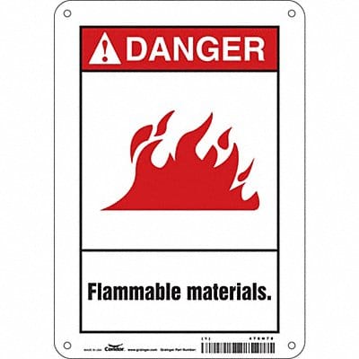 Safety Sign 10 in x 7 in Aluminum