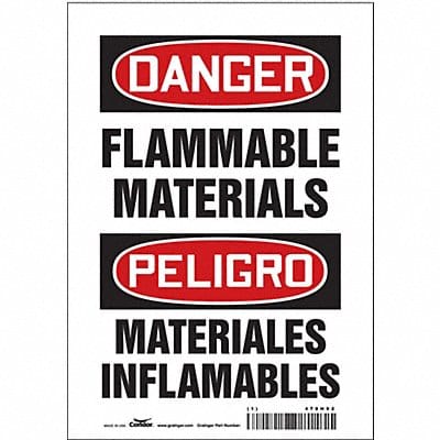 Safety Sign 10 inx7 in Vinyl