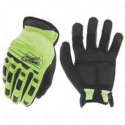 J7287 Mechanics Gloves Hi-Vis Green 8 PR J7287 Mechanics Gloves Hi-Vis Green 8 PR