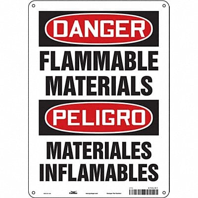 Safety Sign 14 in x 10 in Polyethylene