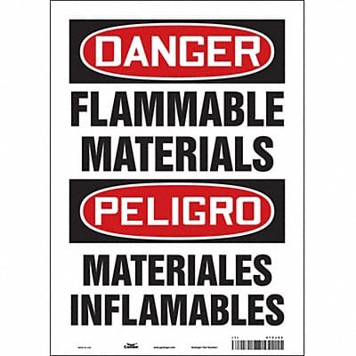Safety Sign 14 in x 10 in Vinyl