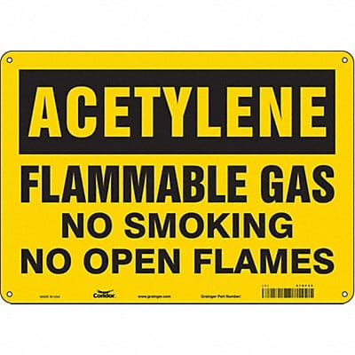 J9360 Safety Sign 10 in x 14 in Polyethylene