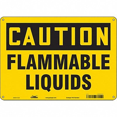 Safety Sign 10 inx14 in Polyethylene