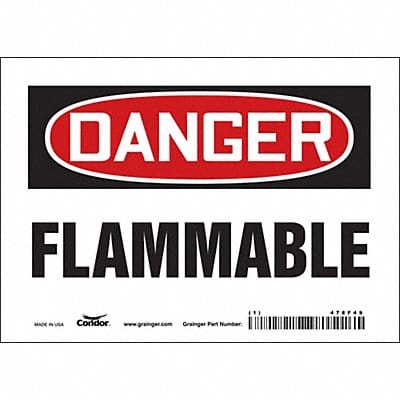 Safety Sign 5 inx7 in Vinyl