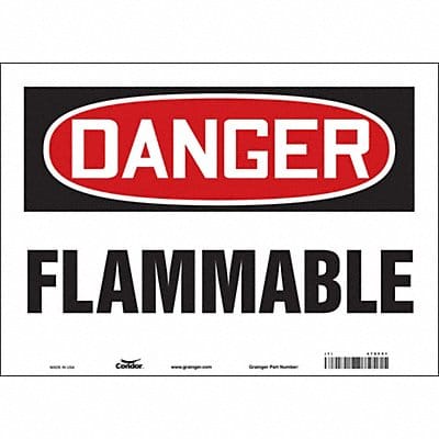 Safety Sign 10 inx14 in Vinyl