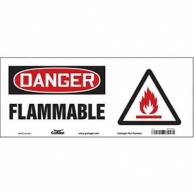 Safety Sign 7 in x 17 in Vinyl