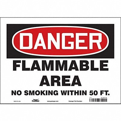 Safety Sign 10 inx14 in Vinyl