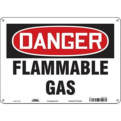 J6927 Safety Sign 10 inx14 in Polyethylene