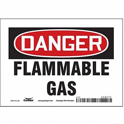 J6927 Safety Sign 5 inx7 in Vinyl
