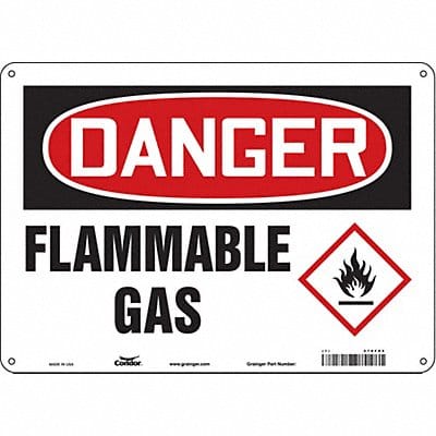 Safety Sign 10 inx14 in Polyethylene