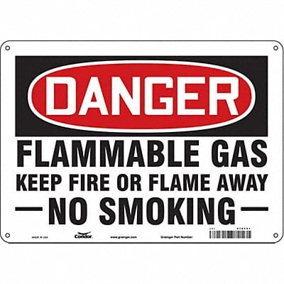 Safety Sign 10 inx14 in Polyethylene