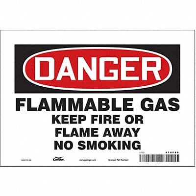 Safety Sign 7 in x 10 in Vinyl