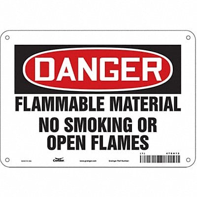 Safety Sign 7 in x 10 in Polyethylene