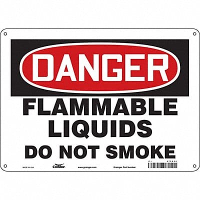 Safety Sign 10 in x 14 in Polyethylene