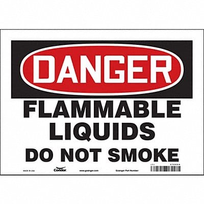 Safety Sign 10 in x 14 in Vinyl