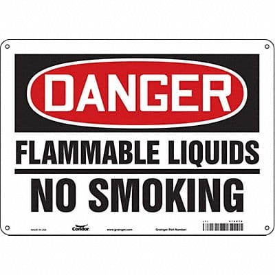 Safety Sign 10 in x 14 in Polyethylene