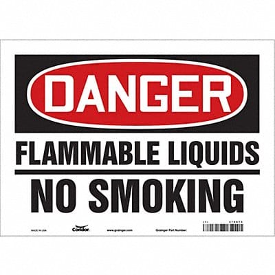 Safety Sign 10 in x 14 in Vinyl