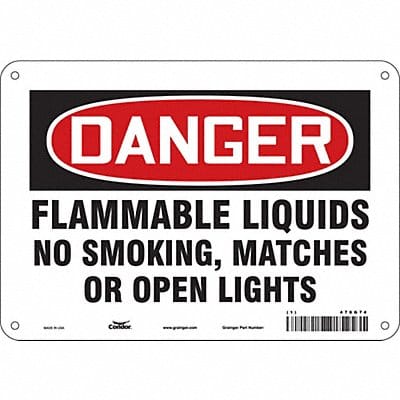 Safety Sign 7 in x 10 in Aluminum