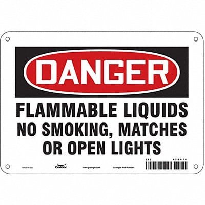 Safety Sign 7 inx10 in Polyethylene Safety Sign 7 inx10 in Polyethylene