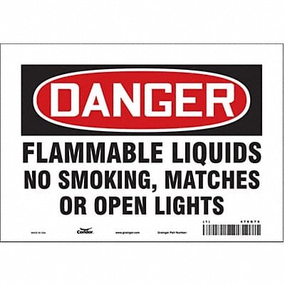 Safety Sign 7 in x 10 in Vinyl