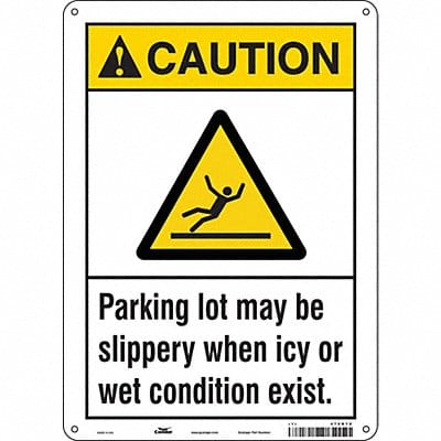 Safety Sign 14 inx10 in Aluminum