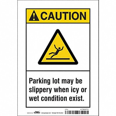 Safety Sign 10 inx7 in Vinyl