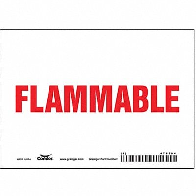 J9305 Safety Sign 5 inx7 in Vinyl