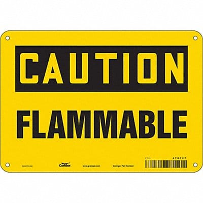 Safety Sign 7 inx10 in Polyethylene