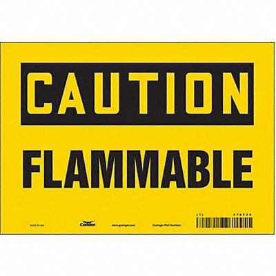 Safety Sign 7 inx10 in Vinyl