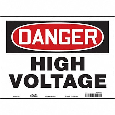 J6931 Safety Sign 10 inx14 in Vinyl