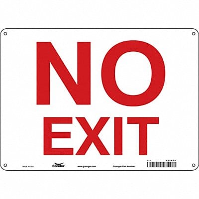 J7055 Safety Sign 10 in x 14 in Polyethylene