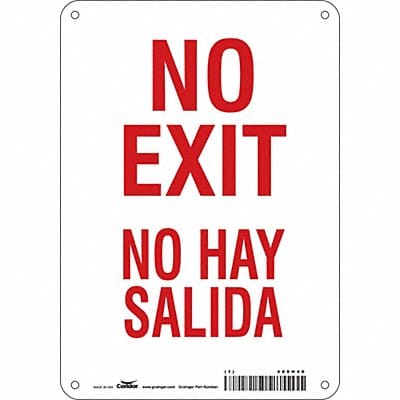 Safety Sign 10 in x 7 in Aluminum