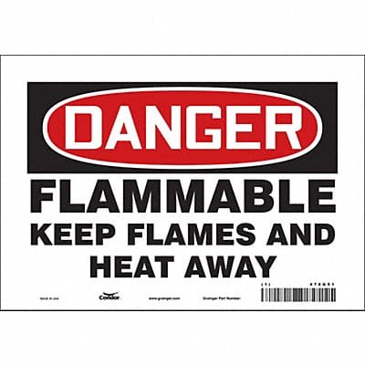 Safety Sign 7 in x 10 in Vinyl