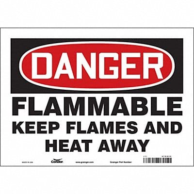Safety Sign 10 inx14 in Vinyl