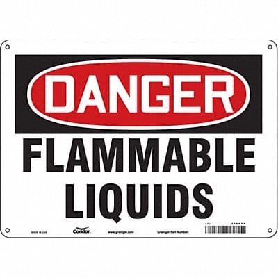 Safety Sign 10 inx14 in Aluminum