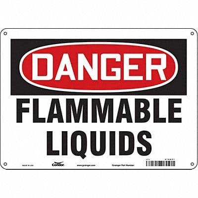 Safety Sign 10 inx14 in Polyethylene