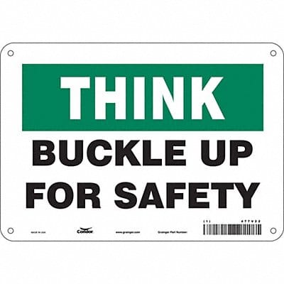 Traffic Sign 7 in x 10 in Aluminum