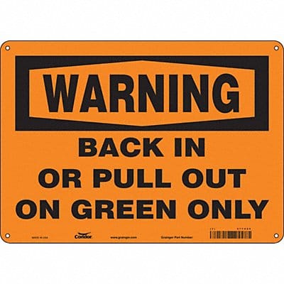 Safety Sign 10 inx14 in Polyethylene