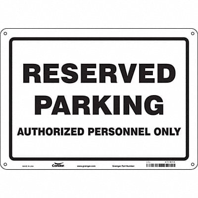 Reserved Parking Sign 10 x 14