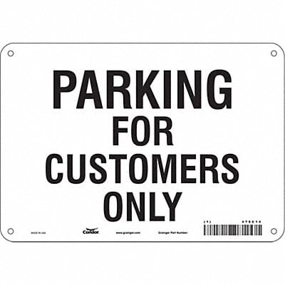 Customer Parking Sign 7 x 10