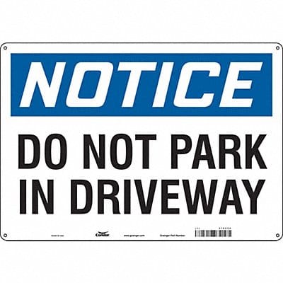 Safety Sign 14 inx20 in Aluminum