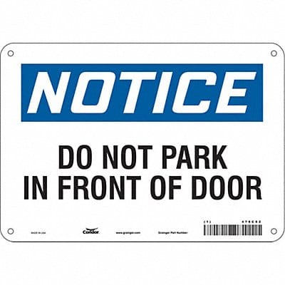 Safety Sign 7 in x 10 in Aluminum