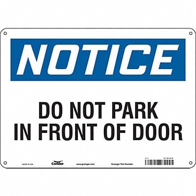 Safety Sign 10 inx14 in Polyethylene